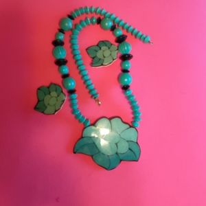 Necklace and earrings